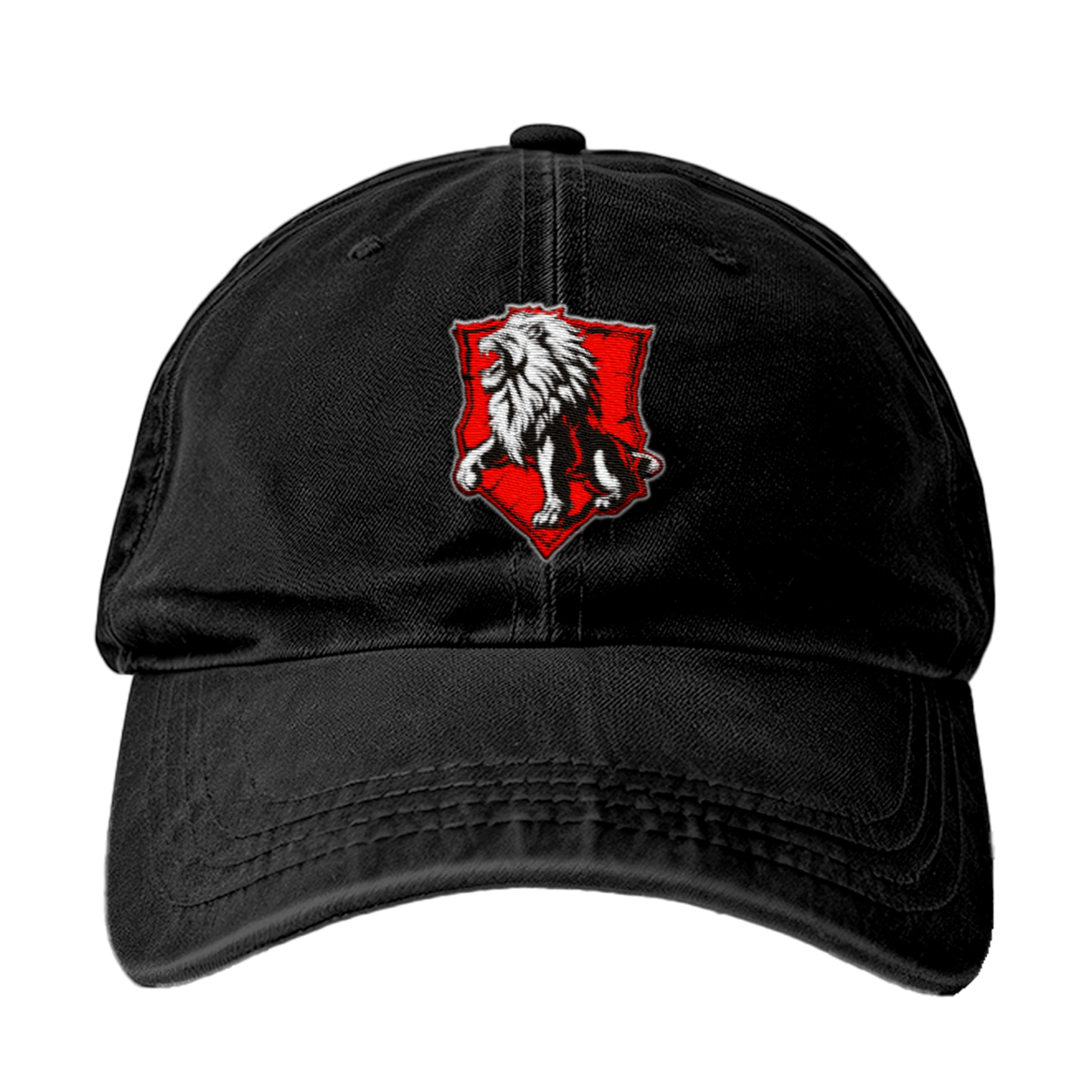 Embroidered Dad Cap: Lion Crest