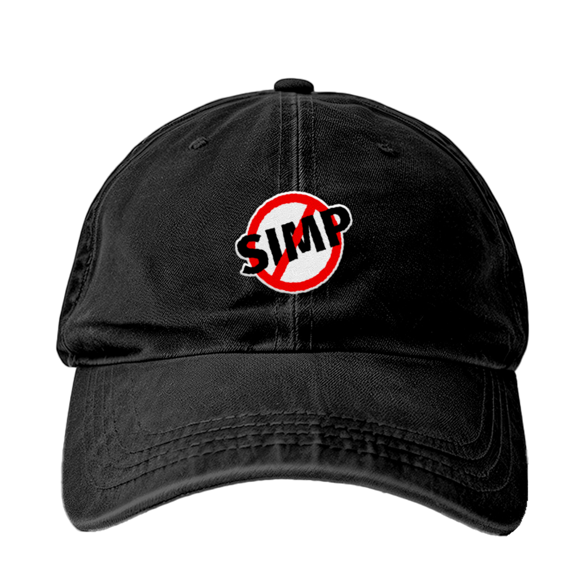 Embroidered Dad Cap: No Simp Logo